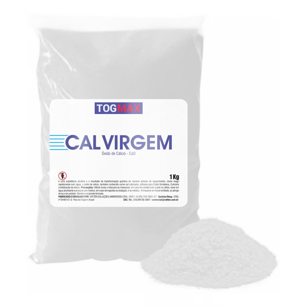 Cal Virgem 1kg Togmax Alta Qualidade – Uso Agrícola e Geral em Oferta na Shopee