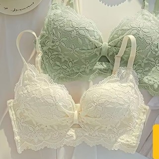 Soutien De Moda Feminina Com Laço Macio Sem Fio