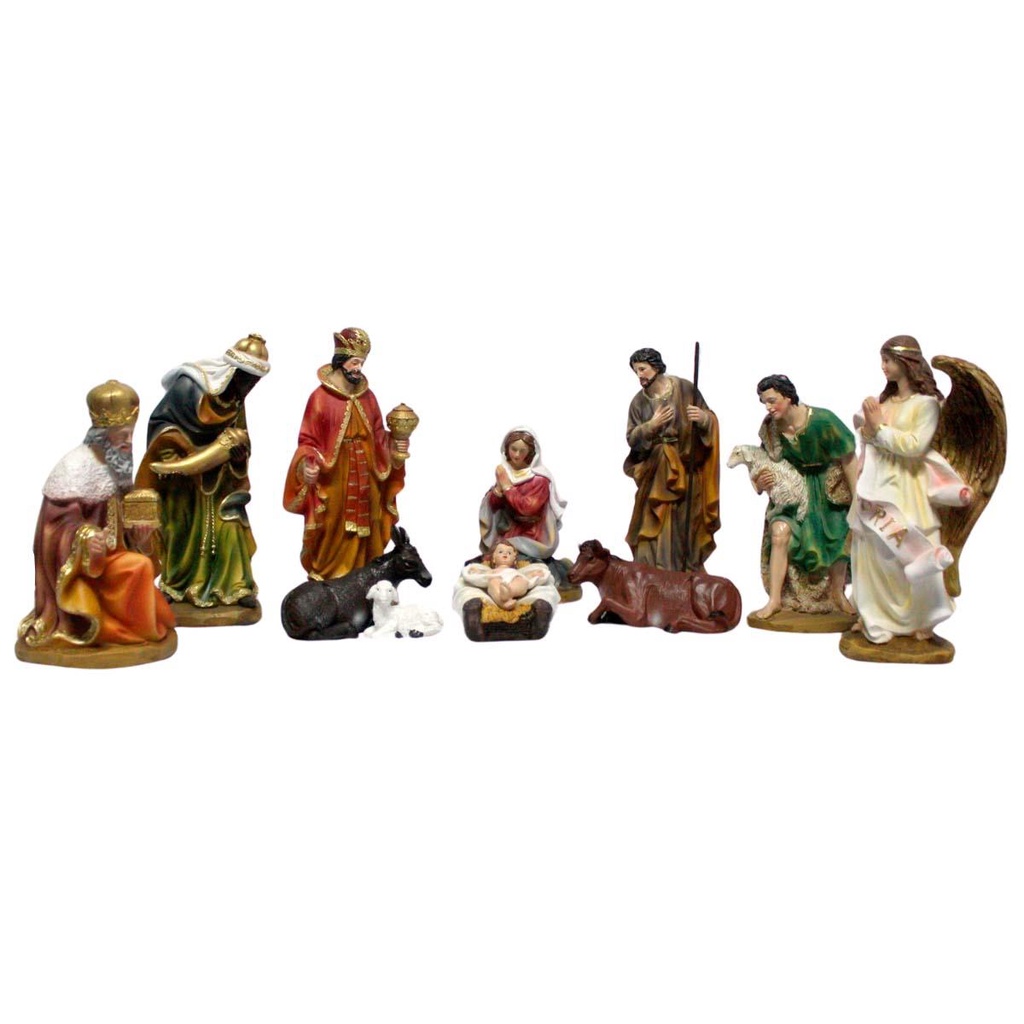 Presepio Natal Luxuoso Grande e Completo Imagem Realista Sagrada Familia