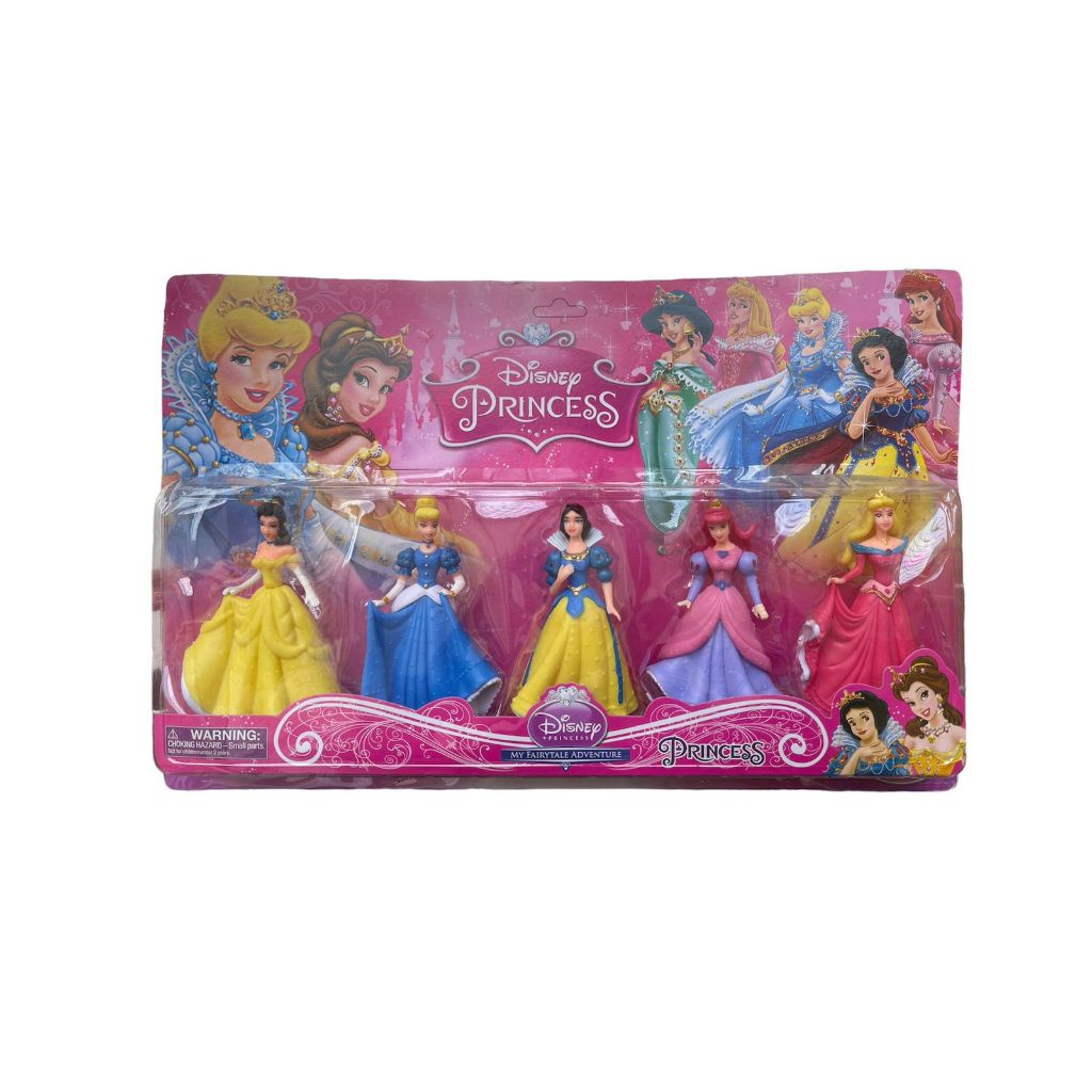 Kit 5 Bonecas Princesas Bela Branca De Neve Cinderela Menina em Oferta na Shopee