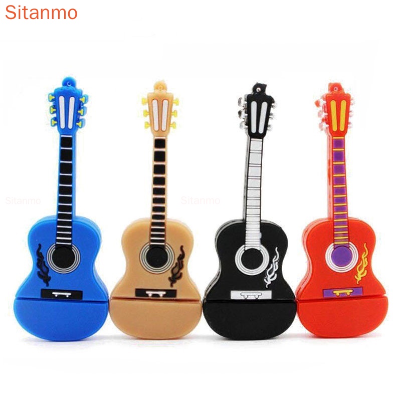 Unidade Flash USB Para Notebook De 128GB 1TB 2TB 1GB 8GB 16GB 32GB 64GB Guitarra Armazenamento De Música