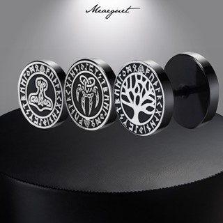 Brincos De Meaeguet Viking Rune Para Homens Orelha Punk Gothic Jóias Hipoalergênicas em Oferta na Shopee