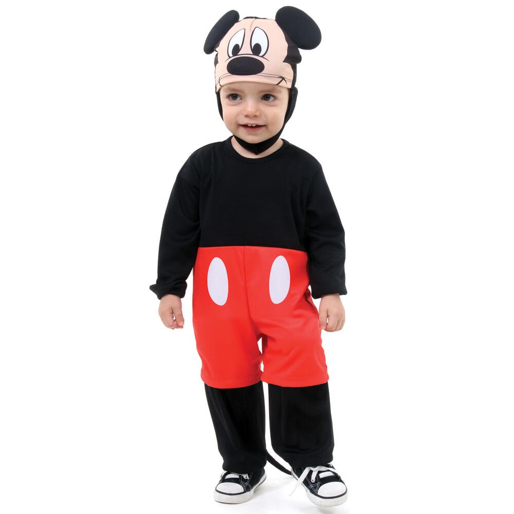 Disney Bebê Fantasia Mickey Mouse C/ Macacão Touca Poliester
 em Oferta na Shopee