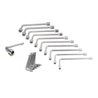 Jogo Chave L Sextavado Kit Chaves Biela Longo Com 8 unidades 8 A 19mm Aco Carbono