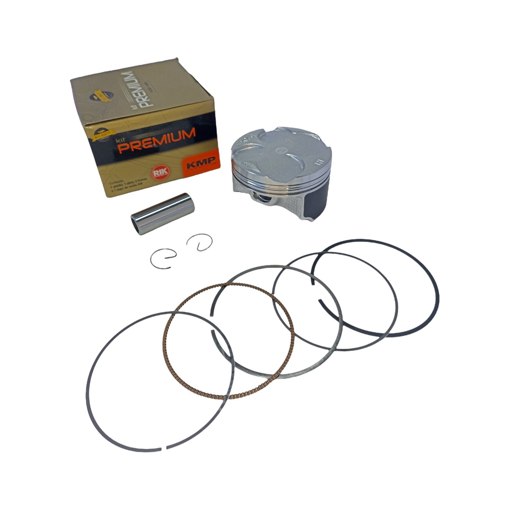 Kit Pistão Anéis Rik (Std) Cbr 250 R 2011 2012 Crf 250 L 2013 Cbx 250 Twister 2001 2002 2003 a 2008