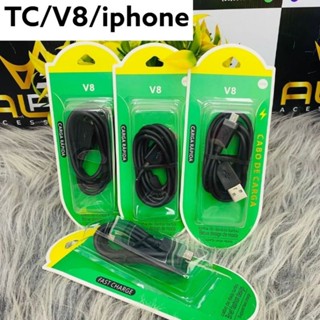 Cabo Carregamento TURBO Ultra Rápido V8/ Tipo C Micro USB