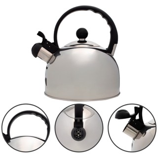 Chaleira 2 Litros Aço Inox Com Apito Para Café Chá Indução