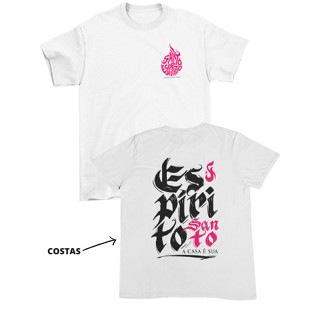 Camiseta Santo Espirito Unissex Yeshua Jesus Cristã Igreja 100% Algodão Varias Cores Alta Qualidade