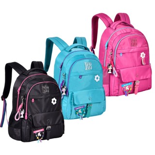 Mochila Escolar Rebecca Bonbon Soft Nylon Miçangas RB24103