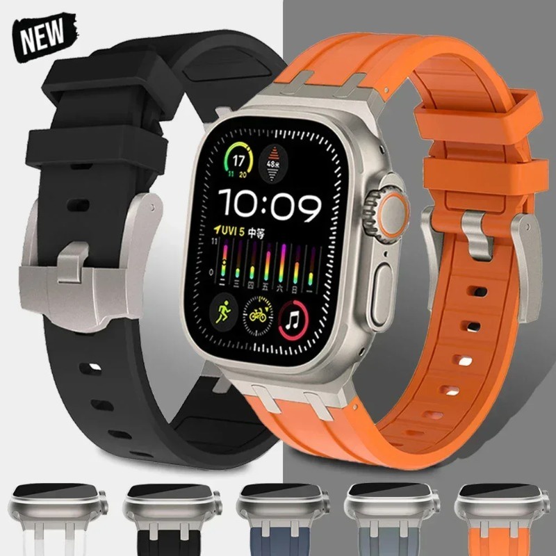 Pulseira Esportiva IWatch Ultra 2 49mm Série 9 45mm Para 8 7 6 5 SE 4 44mm 42mm