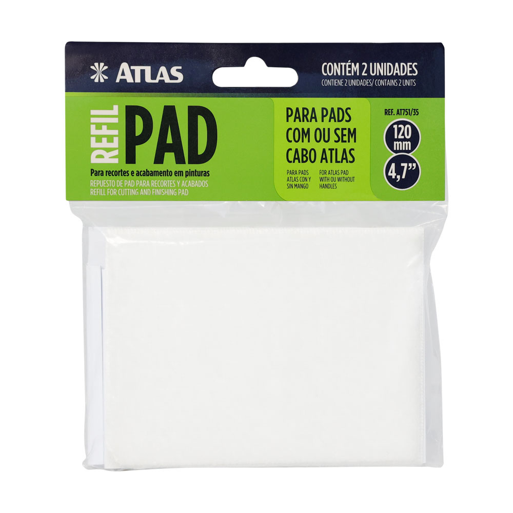 RefiL p/ Pads com ou sem Cabo Atlas de Pintura p/ Recorte 2 Unidades (AT751/35) - Atlas
