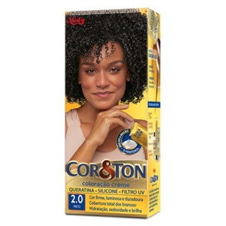 Tintura Creme Cor & Ton Preto 2.0