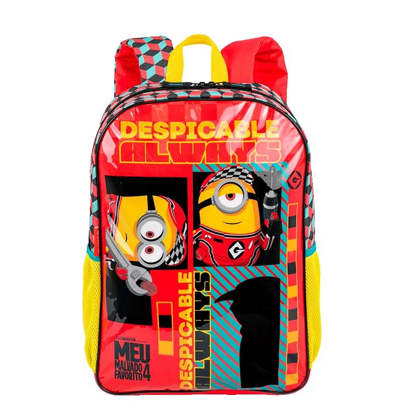 Mochila Grande Meu Malvado Favorito - Colorido em Oferta na Shopee