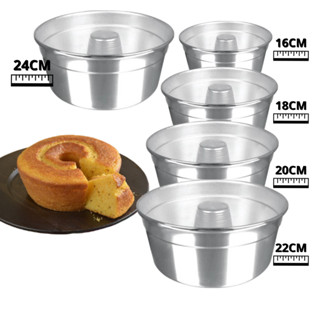 Forma de Bolo 16,18,20,22 e 24cm Com Furo Central Ideal Para Bolos Pudim em Oferta na Shopee