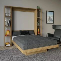 Cama de Casal Articulada 8 Prateleiras 2 Nichos CM8040 - Tecno Mobili