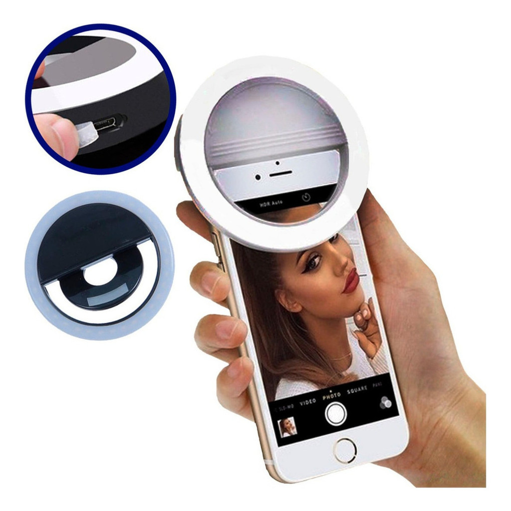 Anel Luminoso Para Celular Flash Selfie Mini Ring Light Cor