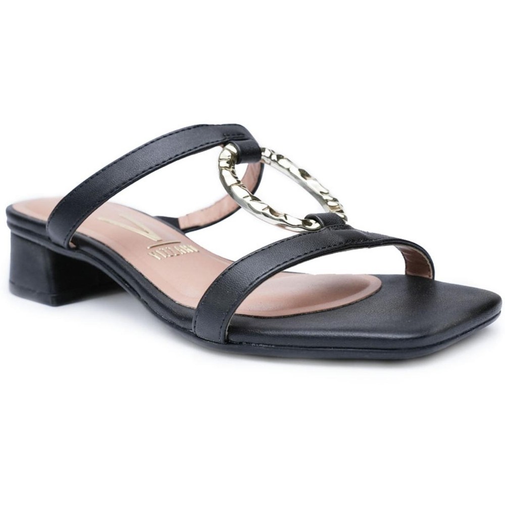 Tamanco Vizzano Salto Baixo Detalhe Feminino - Preto