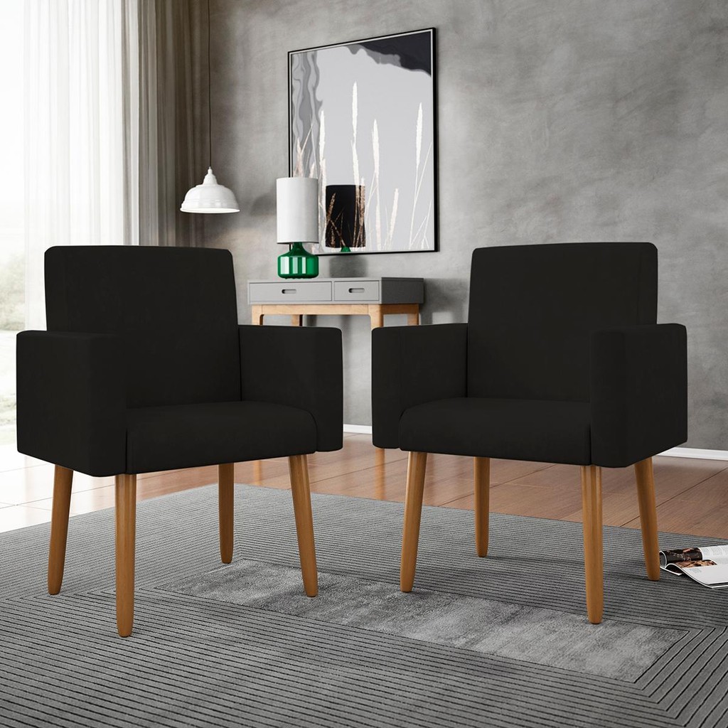 2 Poltronas Cadeiras para Escritório – Balaqui Decor em Oferta na Shopee
