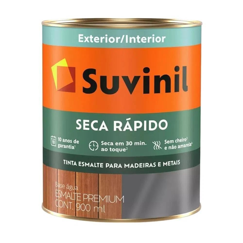 Esmalte Brilhante Suvinil Base d'Água Cor e Proteção 900ml