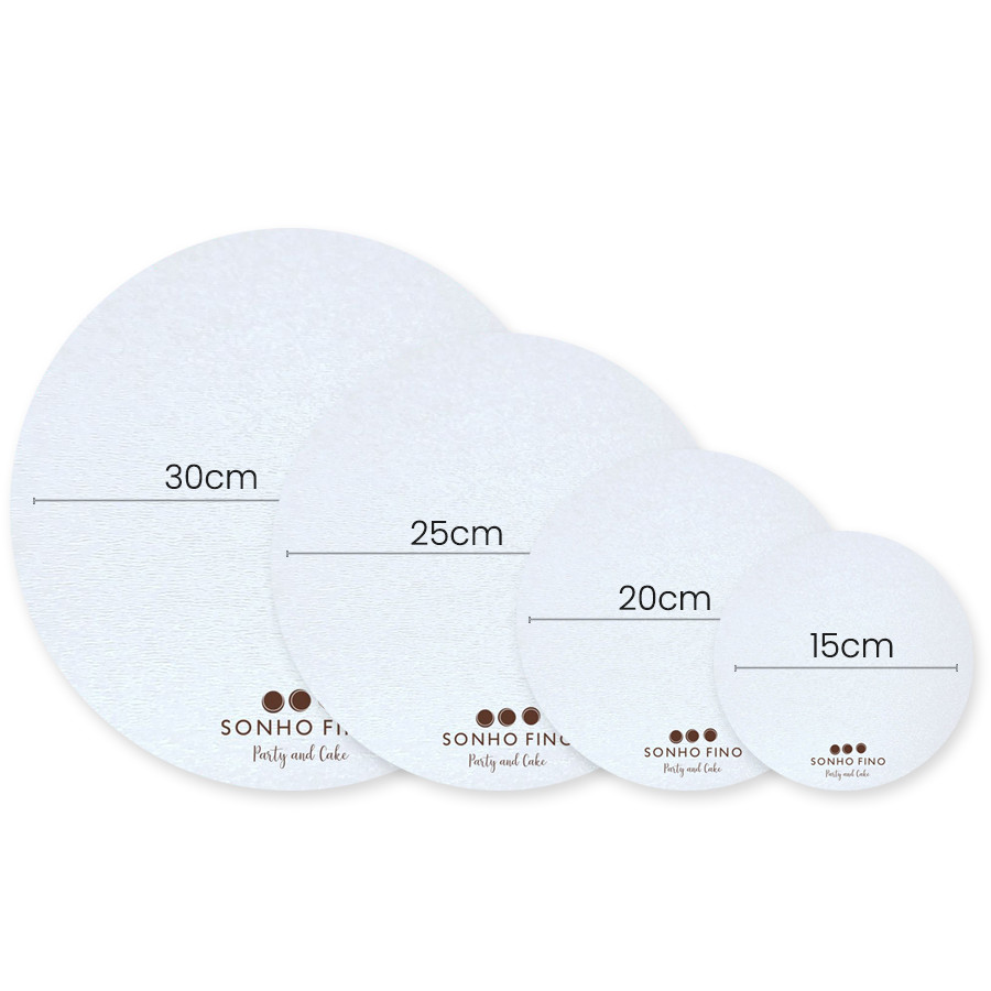 Cake Board Redondo MDF Preto  - 01 unidade - Sonho Fino - Rizzo
