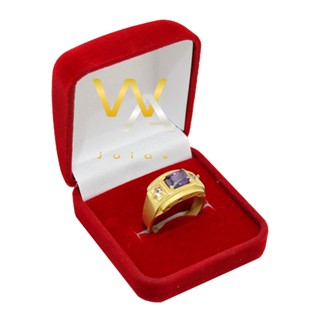 Anel de formatura pedra roxa Ametista ( Teologia ) FEITO DE MOEDA ANTIGA super luxo