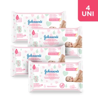 Kit 4 Unidades Lenço Umedecido Johnson