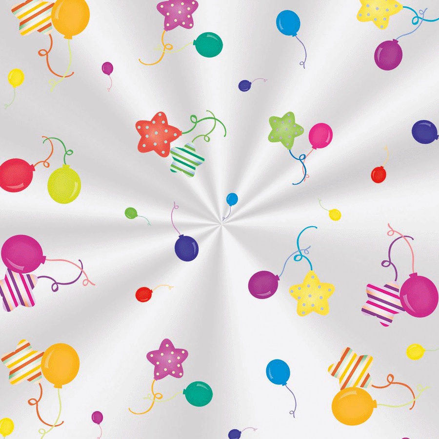 Saco Transparente Decorado Color Balloons - 10x14cm - 100 unidades - Cromus - Rizzo - Home & Living