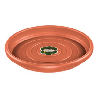 Prato para Vaso de Planta Plástico Redondo Marrom 28cm Boulevard Sanremo