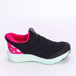 Tênis Infantil Kidy Energy Calce Super Fácil Preto e Pink