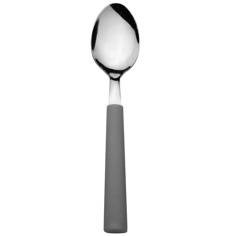 Jogo De 6 Colheres De Mesa Cinza Neutro em Oferta na Shopee