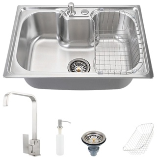 Cuba para cozinha com acessórios carajás e Torneira misturador monocomando gourmet São lorenço Pingoo em Oferta na Shopee