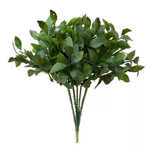 Buque De Mini Ficus 24cm Folhagem Artificial Para Decoração