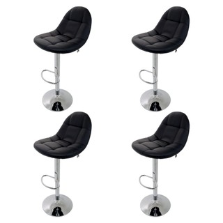 Kit 4 Banquetas Gomos Confort Giratórias Pretas Para Cozinhaa Bar em Oferta na Shopee
