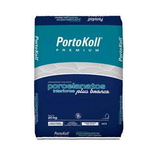 Argamassa Portokoll Porcelanato para uso Interno Plus Branca 20kg