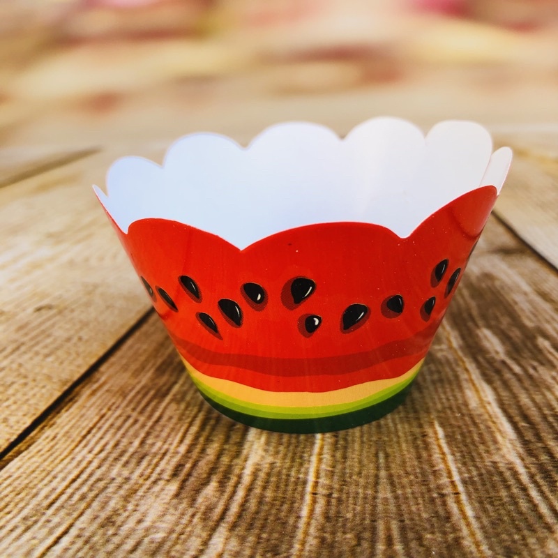 KIT  Saia Para Cupcake Tema Melancia  75.2  ( Nc Toys Cupcake ) - Stationery