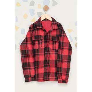 Camisa Juvenil Masculino Xadrez - Vermelho