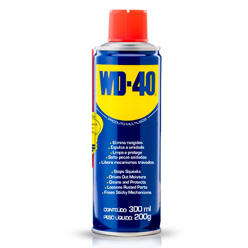 Spray Aerosol Lubrificante e Desingripante WD-40 (300ml)