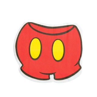 Guardanapo de Papel Shorts do Mickey - Vermelho - 16cm - 20 unidades - Cromus - Rizzo em Oferta na Shopee