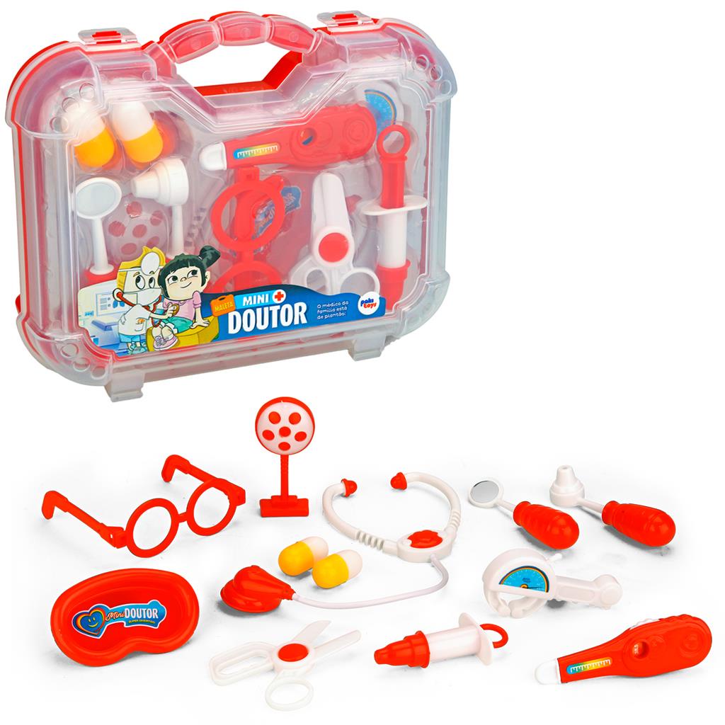 Maleta Medico Medica Infantil Para Meninas E Meninos Com Acessorios De Doutor Realista Medico De Faz De Conta Paki Toys