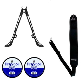Kit Acessórios Dispropil Bipé Tático + Bandoleira Regulável + Chumbinho 5.5mm New Heavy 125un