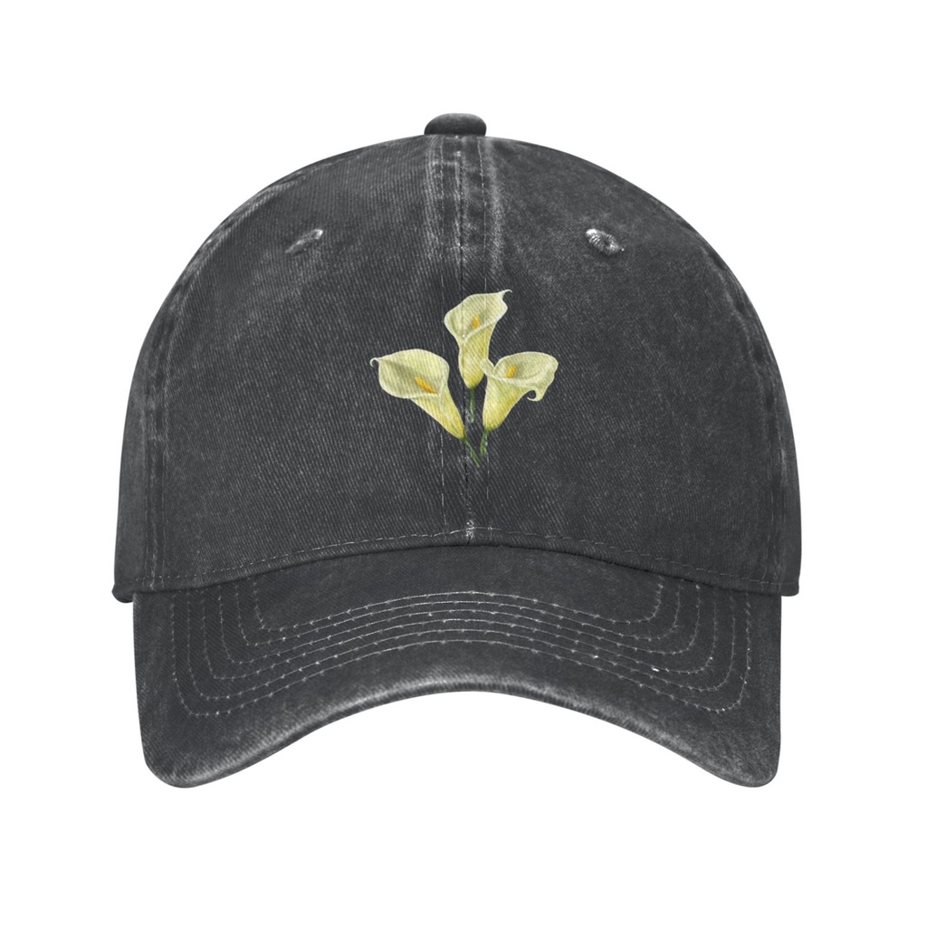 Boné De Cowboy Aquarela Floral Com Flor De Lírios De Calla Acessórios Selvagens