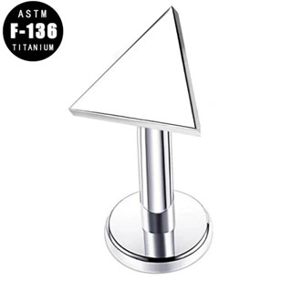 Brinco De Orelha Piercing ASTM F136 Anel Labret De Titânio TITAN Triângulo Plano Anodizado Top Jóias Corporais De Tragus Helix Hipoalergênicas
