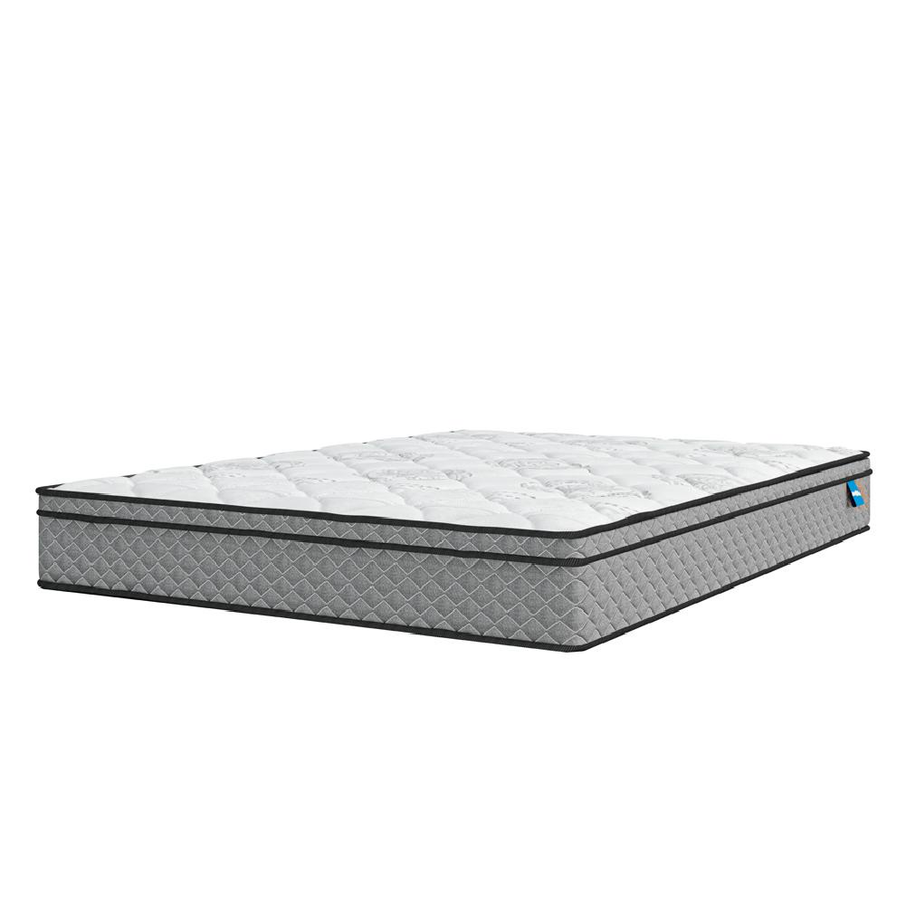 Colchão Casal Queen Molas Ensacadas Mirage 158x198x24cm Cinza/Branco Umaflex - Suporta até 120kg por
