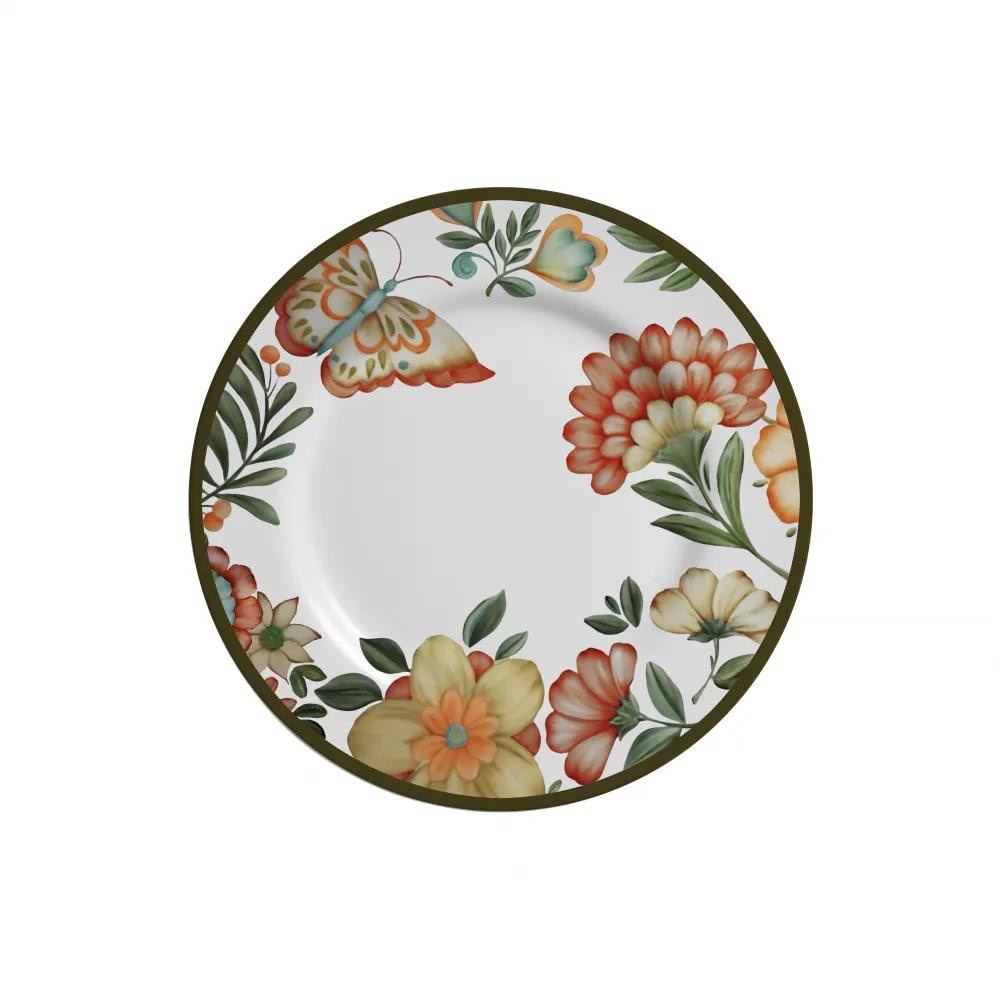 Conjunto com 6 Pratos de Sobremesa Verona Acetinado Ø21cm