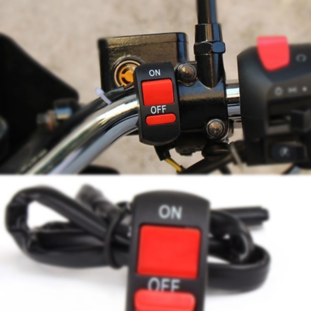 Botão Interruptor On Off Milha Farol Moto Universal 12V