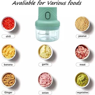 mini ipicador de alimentos elétrico 3 lâminas 250 ml MARISA