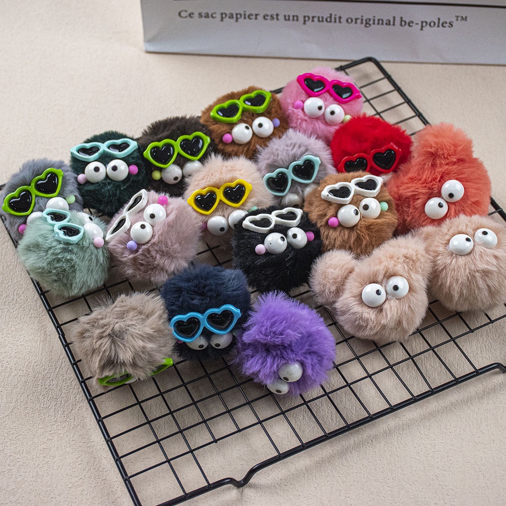 Sapatos De Encanto Para Acessórios para sandálias Puffer Ball INS Botão De Alfinetes Estilo Coreano DIY