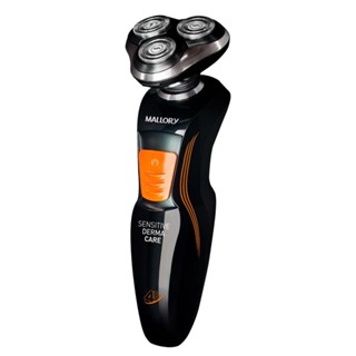 Barbeador Elétrico Sensitive Derma Care Mallory Preto Bivolt