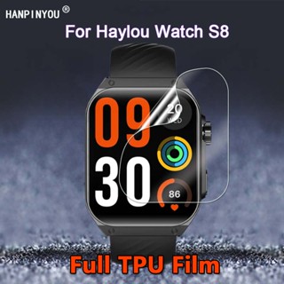 Para O Relógio Haylou Watch S8 SmartWatch Ultra Slim Clear Soft TPU Protetor De Tela De Filme Macio-Vidro Não Temperado