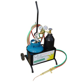 Conjunto de Solda Oxigênio e GLP 5Kg 100psi - Famabras em Oferta na Shopee